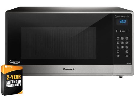 Panasonic 1.6 cu ft 1250W Cyclonic Wave Microwave Oven w  2 Year Extended Warranty Sale