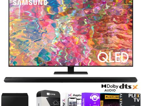 Samsung QN85Q80BA 85 Inch QLED 4K Smart TV w  Soundbar + Warranty Bundle Supply