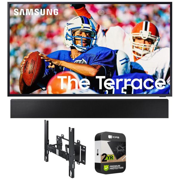 Samsung 65  The Terrace Full Sun Outdoor QLED 4K Smart TV w  The Terrace Soundbar Bundle Online now