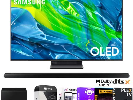 Samsung S95B 65  4K Quantum HDR OLED Smart TV w  Soundbar + Warranty Bundle For Sale