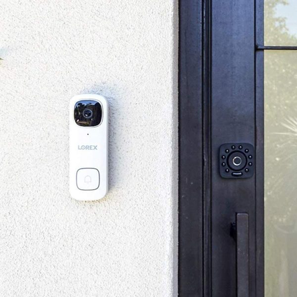 Lorex 2K Wired Video Doorbell, White (B451AJD-E) - Open Box Discount