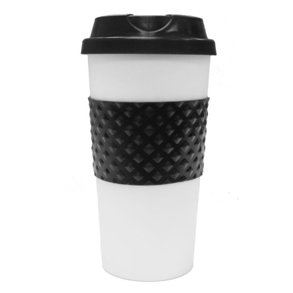 Deco Gear 16-Ounce Capacity Reusable To Go Travel Mug - Black Sale