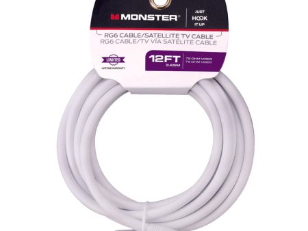 Monster Just Hook It Up 12 ft. Video Coaxial Cable For Sale