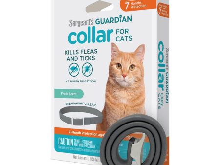 Sergeants Guardian Solid Cat Flea and Tick Collar Tetrachlorvinphos Fashion