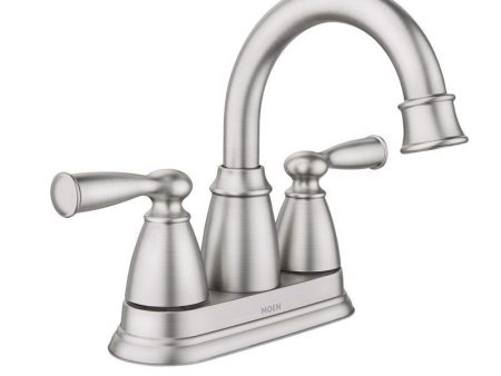 Moen Banbury Brushed Nickel Centerset Bathroom Sink Faucet 4 in. Sale