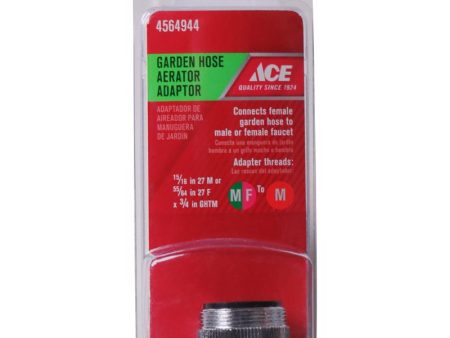 Ace 3 4 in. Brass Female Male Garden Hose Aerator Adapter Supply