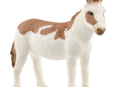 Schleich American Spotted Donkey Figurine Brown White 1 pc Sale