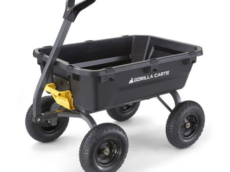 Gorilla Carts Poly Dump Cart 1200 lb. cap. Online Hot Sale