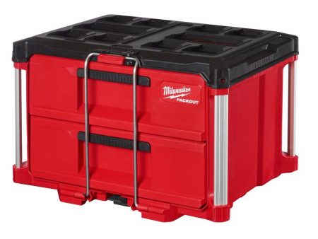 Milwaukee PACKOUT 22 in. Modular 2-Drawer Tool Box Black Red Online