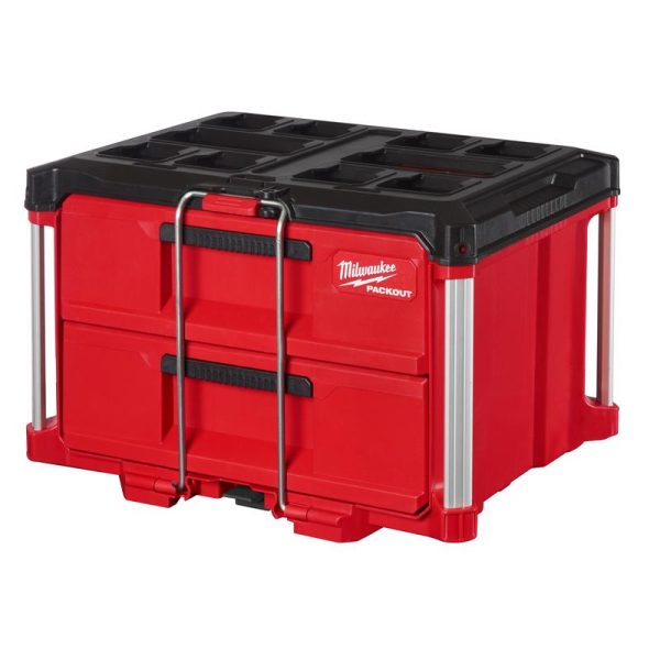 Milwaukee PACKOUT 22 in. Modular 2-Drawer Tool Box Black Red Online