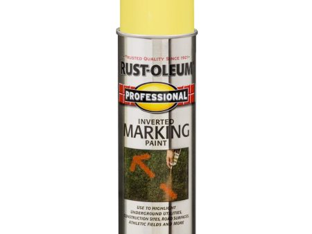 Rust-Oleum Professional High Visibility Yellow Inverted Marking Paint 15 oz on Sale