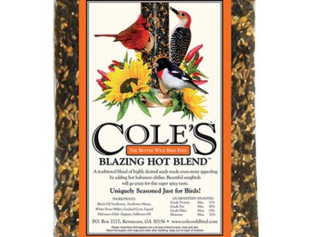 Cole s Blazing Hot Blend Assorted Species Black Oil Sunflower Wild Bird Food 10 lb Fashion