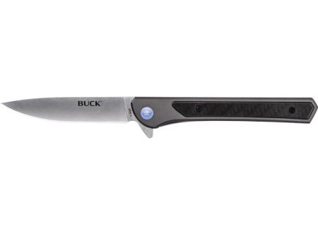 Buck Knives Cavalier Gray 7Cr Stainless Steel 8.1 in. Folding Knife Online now