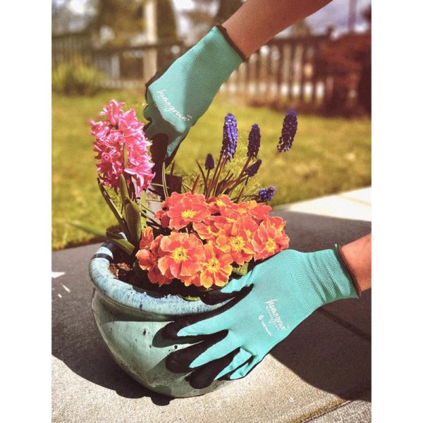 Watson Gloves Homegrown M Nylon Jade Green Gardening Gloves For Sale