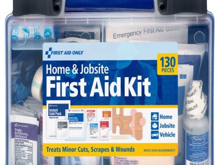 First Aid Only Home & Jobsite Multicolored 25 Person First Aid Kit 130 pc Fashion