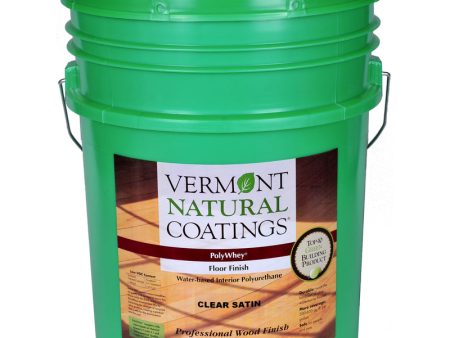 Vermont Natural Coatings PolyWhey Satin Clear Water-Based Floor Finish 5 gal Hot on Sale