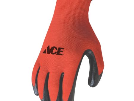 Ace Men s Indoor Outdoor Coated Work Gloves Red L 3 pk Online Hot Sale