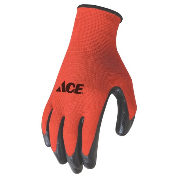 Ace Men s Indoor Outdoor Coated Work Gloves Red L 3 pk Online Hot Sale