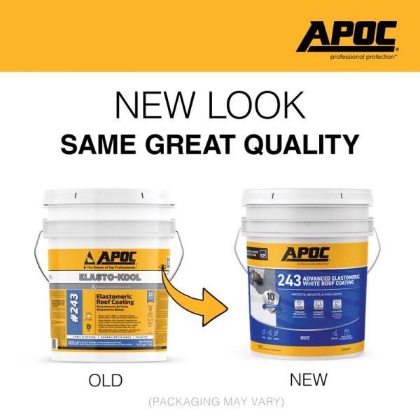 APOC Gloss White Acrylic Roof Coating 4.75 gal Hot on Sale