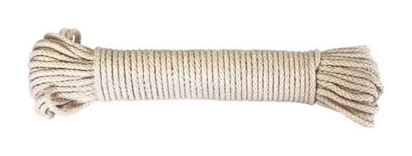 Ace 7 64 in. D X 48 ft. L White Braided Cotton Cord Fashion