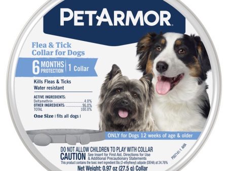 PetArmor Solid Dog Flea and Tick Collar Deltamethrin 0.97 oz on Sale