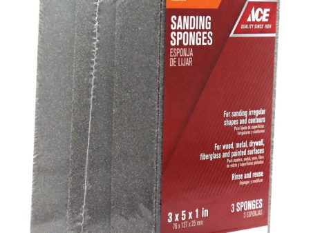 Ace 5 in. L X 3 in. W X 1 in. 80 Grit Medium Extra Large Sanding Sponge Fashion