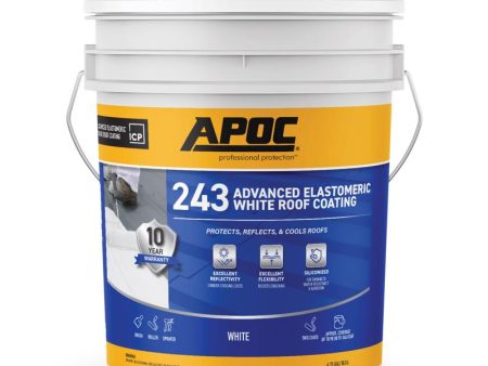 APOC Gloss White Acrylic Roof Coating 4.75 gal Hot on Sale