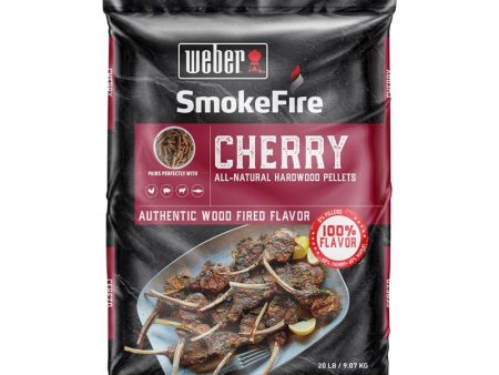 Weber SmokeFire Cherry Hardwood Pellets All Natural Cherry 20 lb Supply