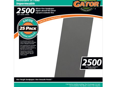 Gator 11 in. L X 9 in. W 2500 Grit Silicon Carbide Waterproof Sandpaper 1 pk Cheap