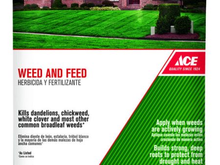 Ace Weed & Feed Lawn Fertilizer For All Grasses 15000 sq ft For Sale