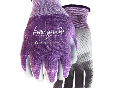 Watson Gloves Home Grown S Polyester Karma Purple Dipped Gloves Discount