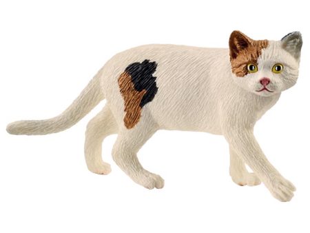 Schleich Farm World American Shorthair Cat Toy Plastic White Online now