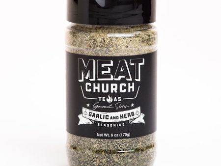 Meat Church Gourmet Series Garlic & Herb Seasoning 6 oz Online now