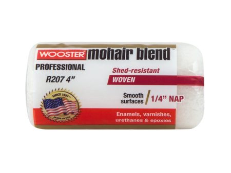 Wooster Mohair Blend 4 in. W X 1 4 in. Regular Paint Roller Cover 1 pk Online Sale