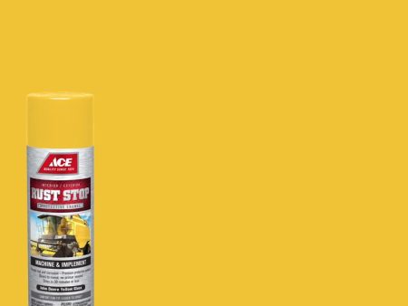 Ace Rust Stop Machine & Implement Gloss John Deere Yellow Protective Enamel Spray Paint 15 oz Online Hot Sale