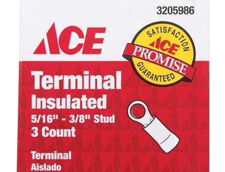 Ace Ring Terminal Blue 3 pk Sale