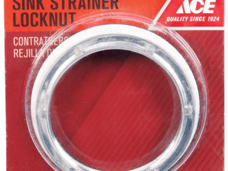 Ace 3-1 2 in. D Stainless Steel Strainer Locknut Online now