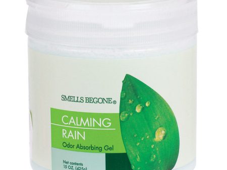 Smells Begone Calming Rain Scent Odor Absorber 15 oz Gel Fashion