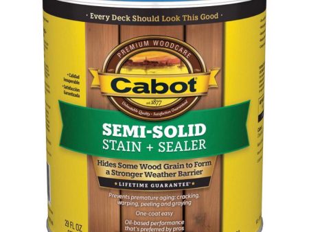 Cabot Semi-Solid Low VOC Semi-Solid Tintable Neutral Base Oil-Based Deck and Siding Stain 1 qt Fashion