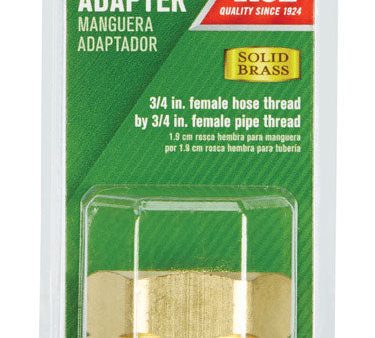 Ace 3 4 in. FHT x 3 4 in. FPT in. Brass Threaded Female Hose Adapter For Sale