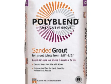 Custom Building Products Polyblend Indoor and Outdoor Bright White Sanded Grout 25 lb For Sale