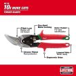 Milwaukee 10 in. Forged Alloy Steel Offset Aviation Snips Set 22 Ga. 2 pk Cheap