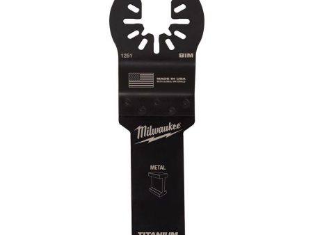 Milwaukee Universal Fit Open-Lok 1-1 8 in. W Bi-Metal Multi-Tool Oscillating Blade Multi-Material 1 on Sale