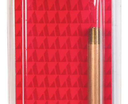 Ace 1 8 in. MPT Red Brass Nipple 3 in. L Online Sale