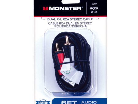 Monster Just Hook It Up 6 ft. L Dual R L RCA Stereo Cable RCA Sale