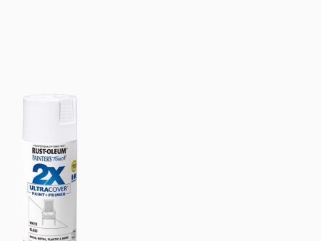 Rust-Oleum Painter s Touch 2X Ultra Cover Gloss White Paint+Primer Spray Paint 12 oz Supply