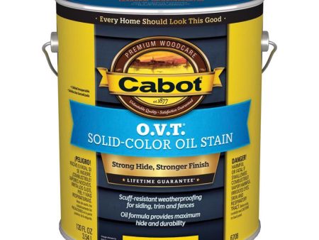 Cabot O.V.T. Low VOC Solid Tintable Medium Base Oil-Based Stain 1 gal Cheap