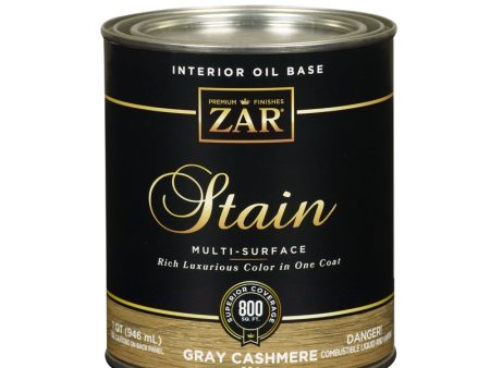 ZAR Semi-Transparent Gray Cashmere Oil-Based Polyurethane Wood Stain 1 qt For Cheap