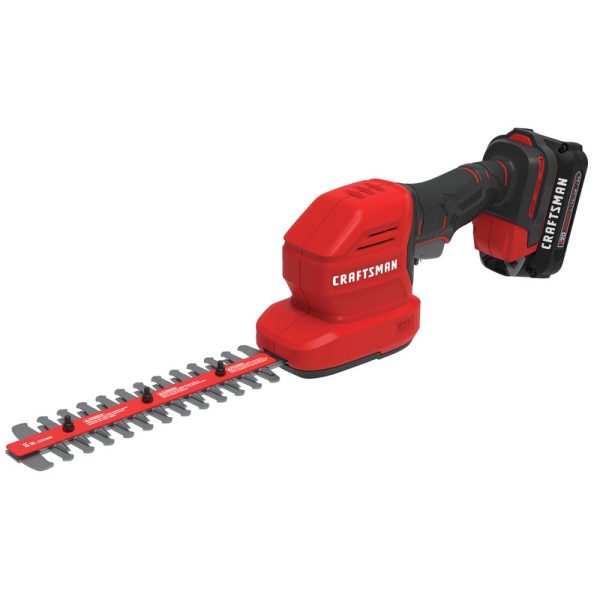 Craftsman V20 CMCSS800C1 8 in. Battery Hedge Trimmer with Shrub Shear Kit (Battery & Charger) Discount