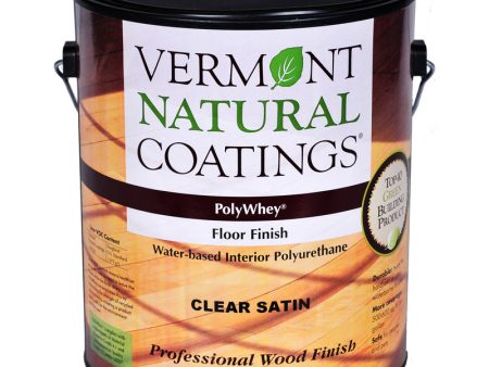 Vermont Natural Coatings PolyWhey Satin Clear Water-Based Floor Finish 1 gal Fashion